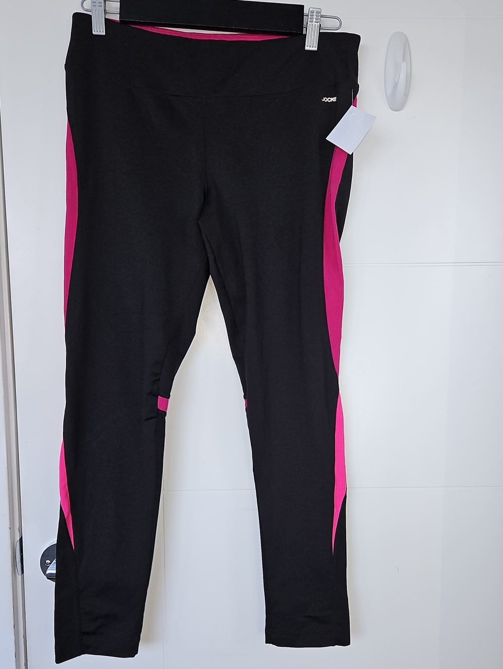 Joyce Kids' Black and Pink Athletic Leggings